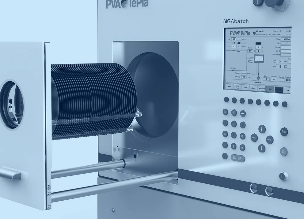 ndustrial metrology system with an open chamber showing mounted components